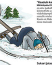 Kuvitusta Aamulehteen: Latujen Legendat